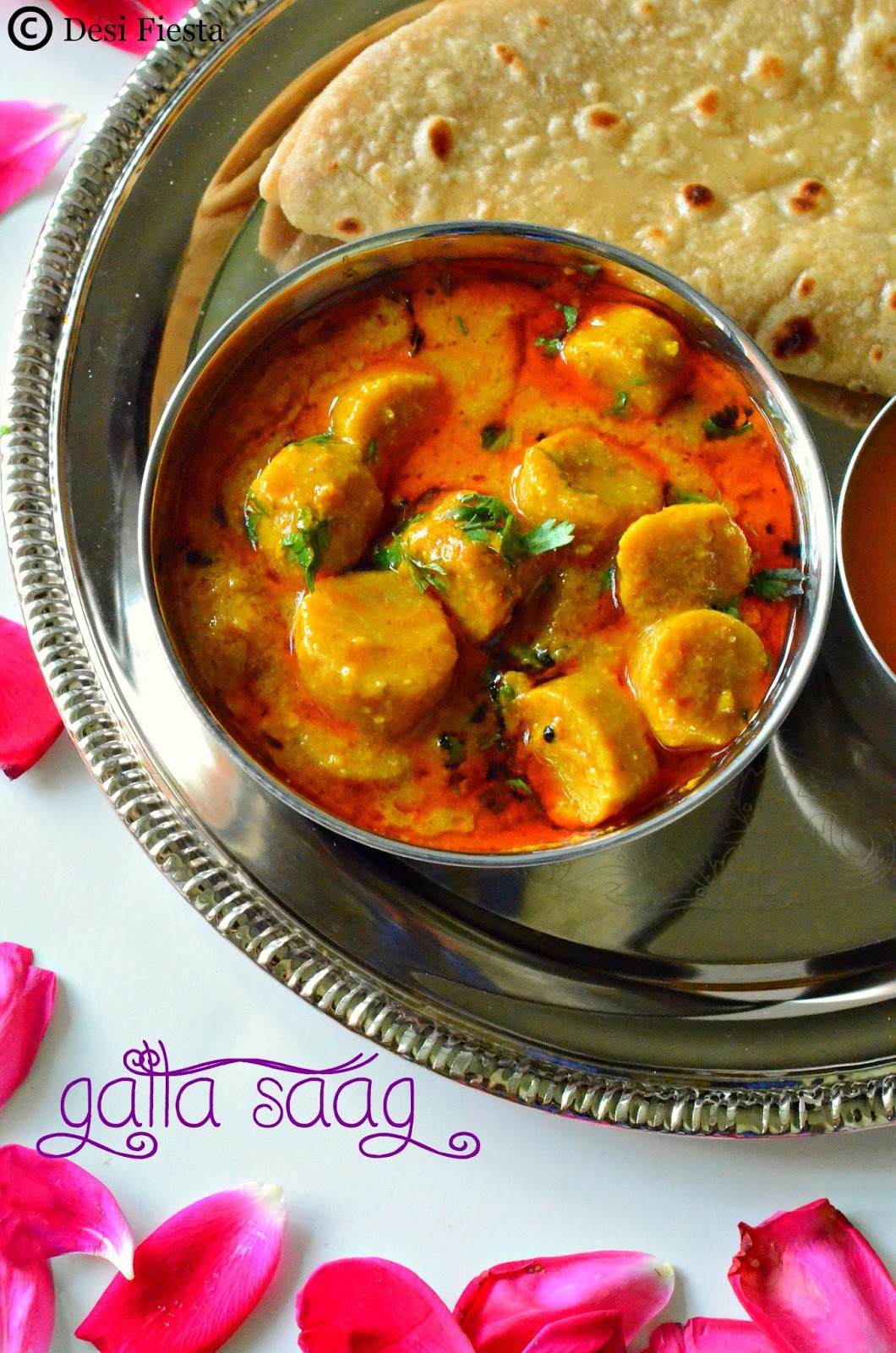 Rajasthani Gatte Ki Sabzi Recipe | Gatta saag |Gatta Ka Saag - Desi Fiesta