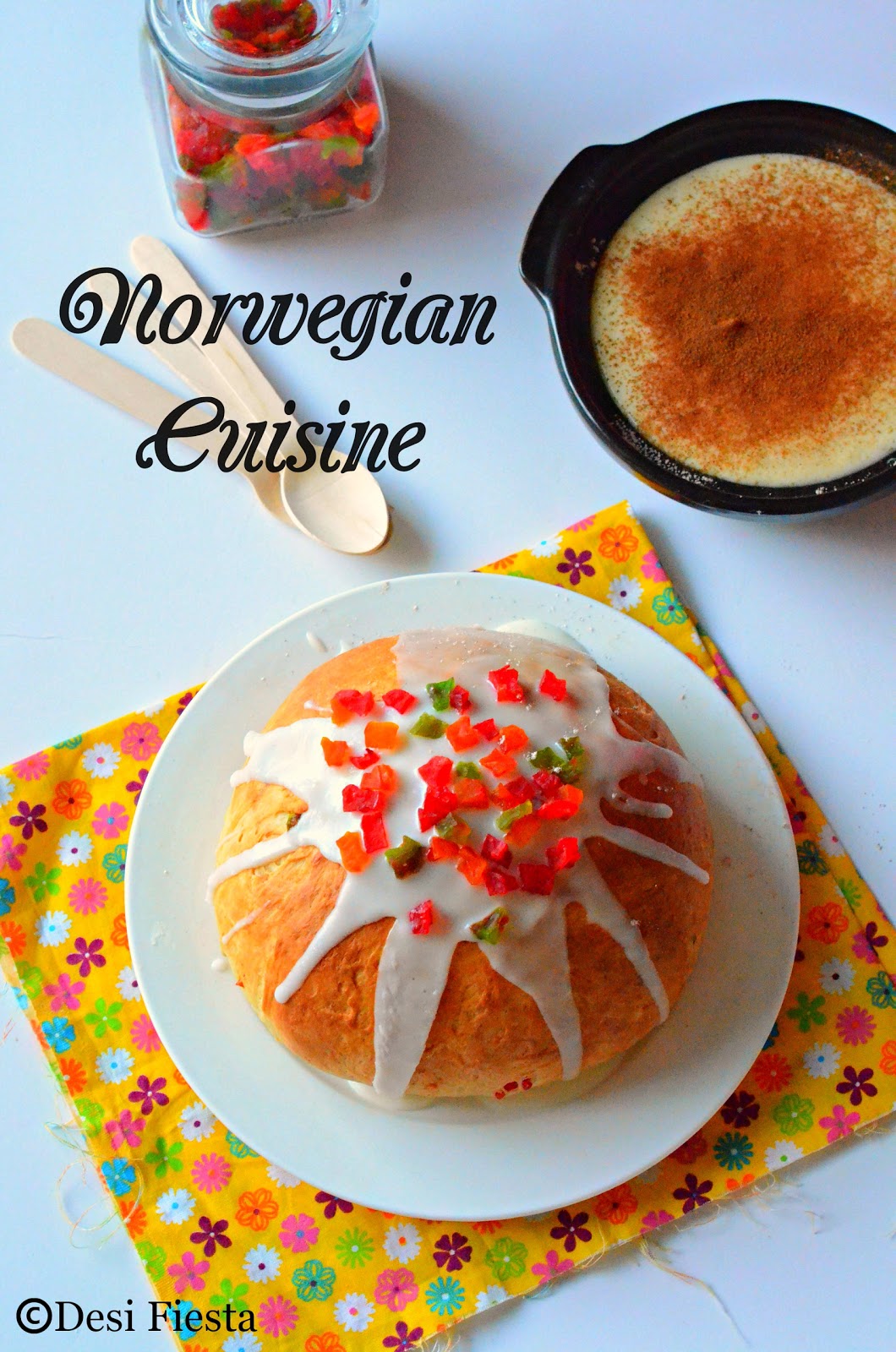Julekage (Norwegian Christmas Fruit Bread) |Rommegrot (Norwegian Cream ...